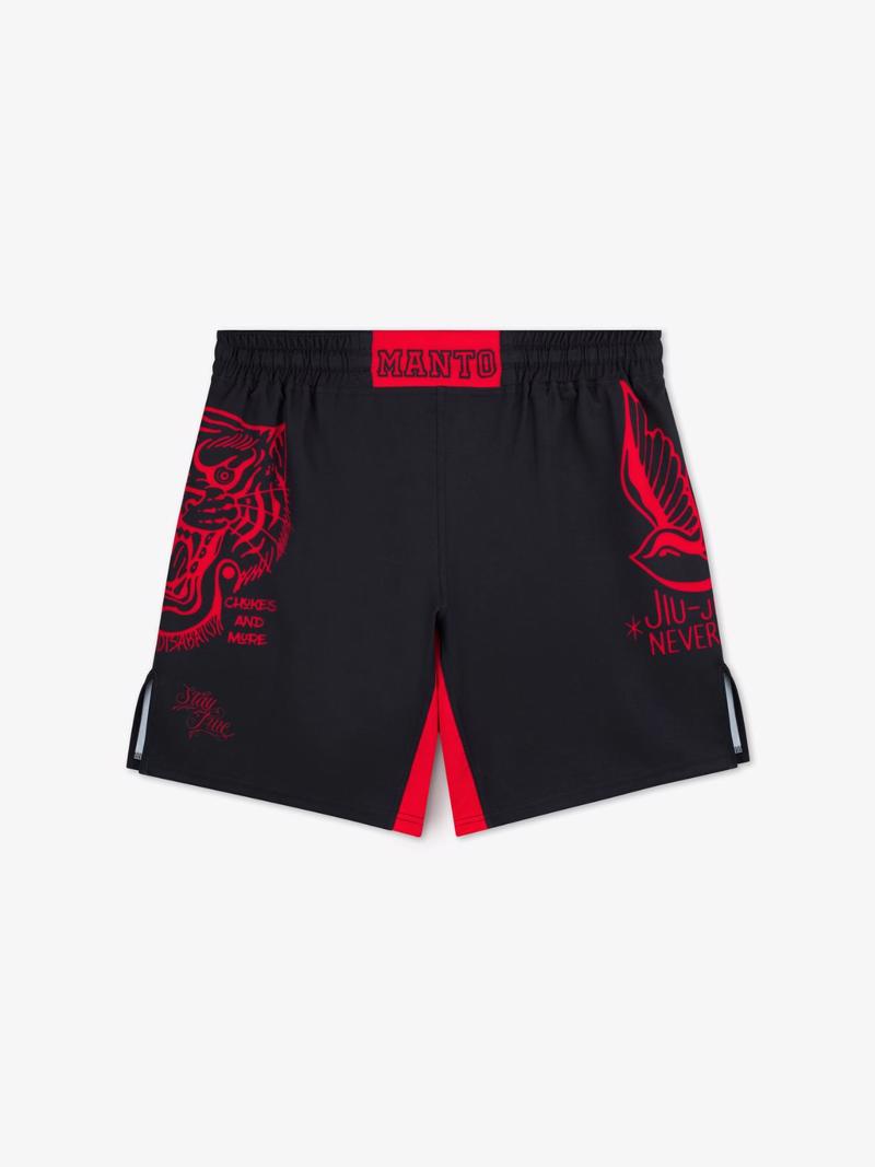 MANTO miko FIGHT SHORTS-black